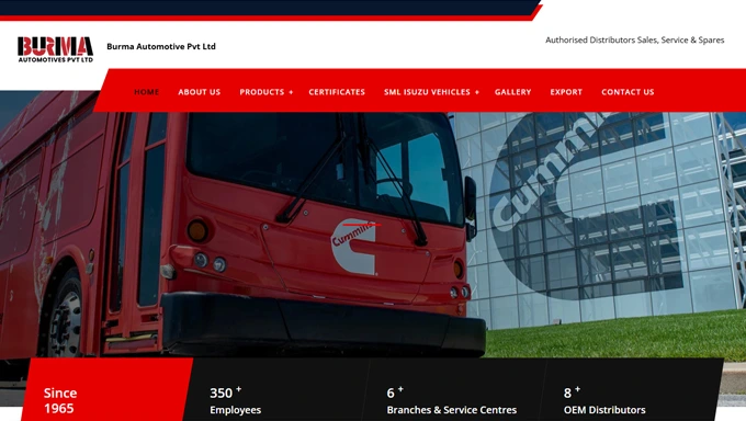 OEM Spare Parts eCommerce Website for Burma Bapl
