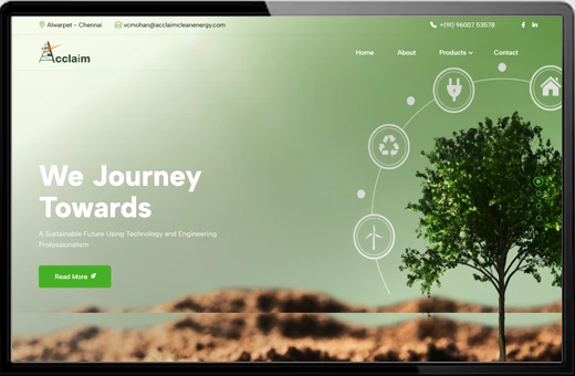 Static Website Development for Acclaim Clean Energy