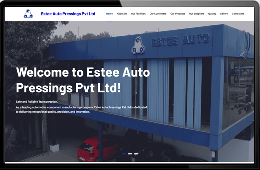 Static Website Development for Estee Automotives